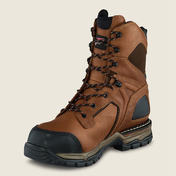 Red Wing Safety Boots Brown/Black - Red Wing Mens Flexforce® - 8-inch Waterproof Toe - KOYTC-4671